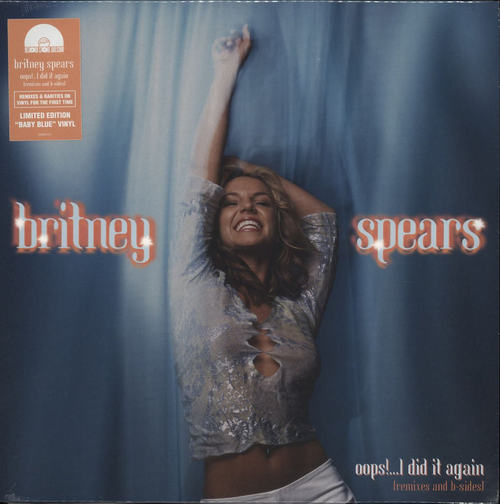 Britney Spears Oops!...I Did It Again (Remixes And B-Sides) - Baby Blue Vinyl - Sealed UK vinyl LP album (LP record) 19439727511