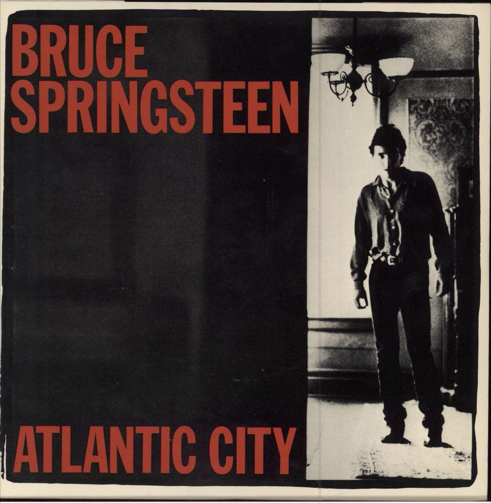 Bruce Springsteen Atlantic City - 'Standing Bruce' Sleeve UK 7" vinyl single (7 inch record / 45) A2794