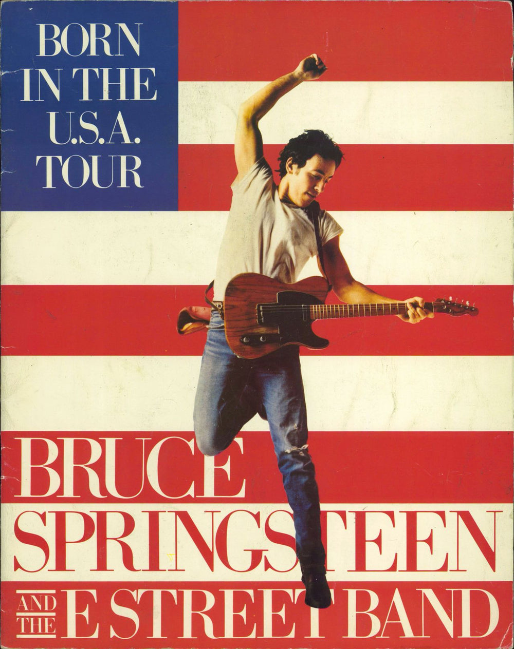 Bruce Springsteen Born In The USA Tour - EX UK tour programme TOUR PROGRAMME