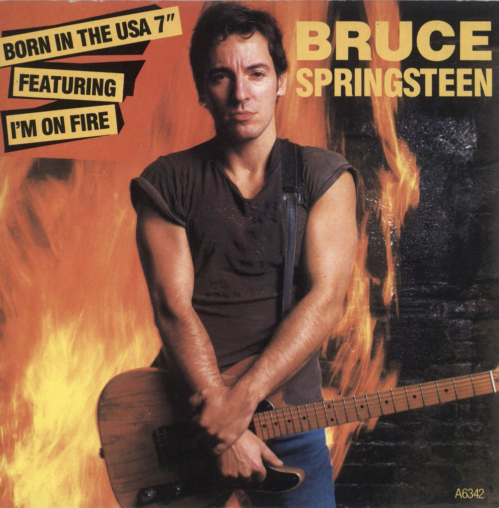 Bruce Springsteen I'm On Fire - Card Sleeve UK 7" vinyl single (7 inch record / 45) A6342