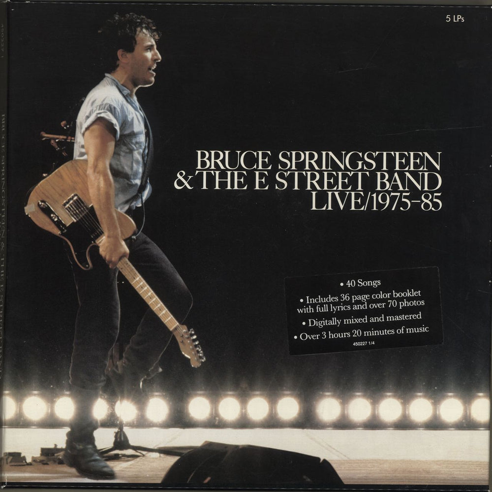 Bruce Springsteen Live 1975-1985 - stickered box UK Vinyl Box Set 4502271/4