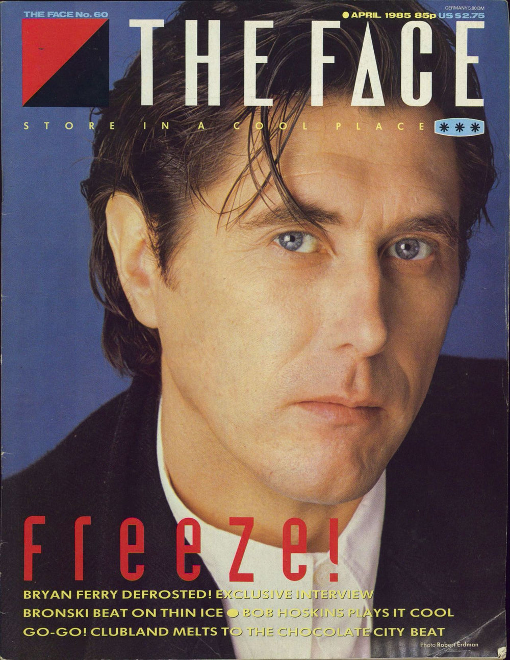 Bryan Ferry The Face UK magazine APRIL 1985