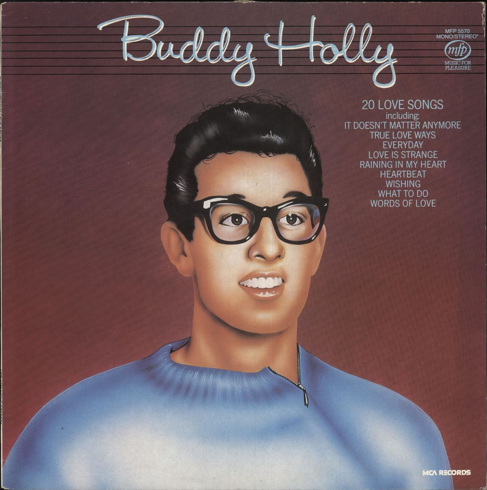 Buddy Holly 20 Love Songs UK vinyl LP album (LP record) MFP5570