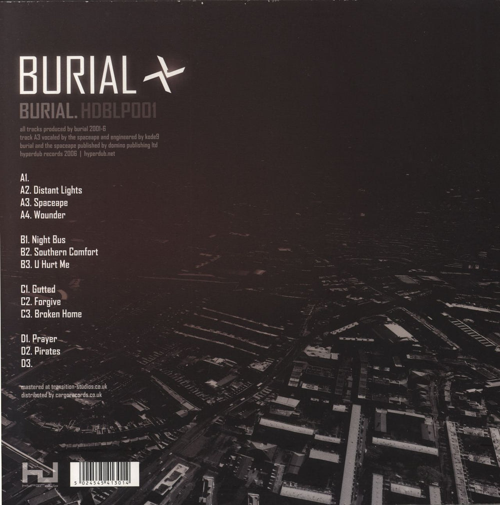 Burial Burial UK 2-LP vinyl record set (Double LP Album) 5024545413014