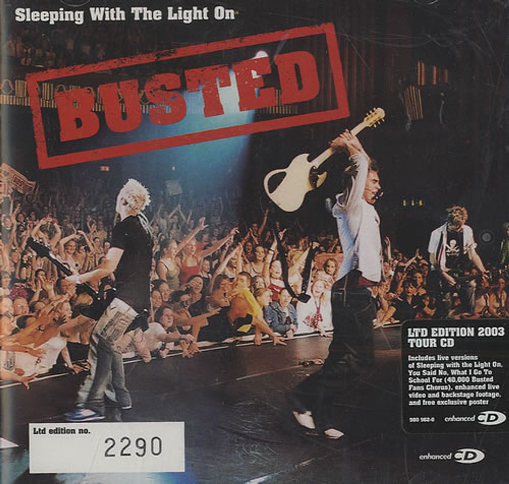 Busted Sleeping With The Light On - Tour Edition CD UK CD single (CD5 / 5") 980962-0