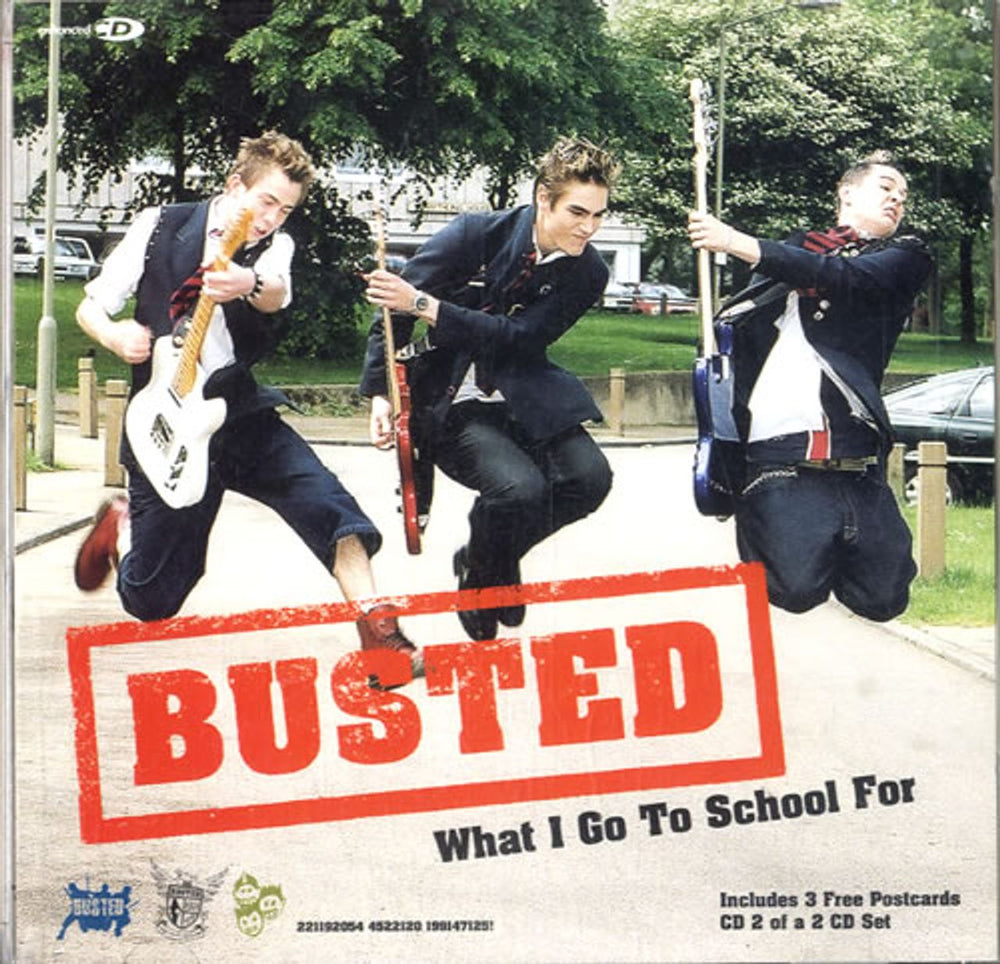 Busted What I Go To School For UK 2-CD single set (Double CD single) BSD2SWH223072