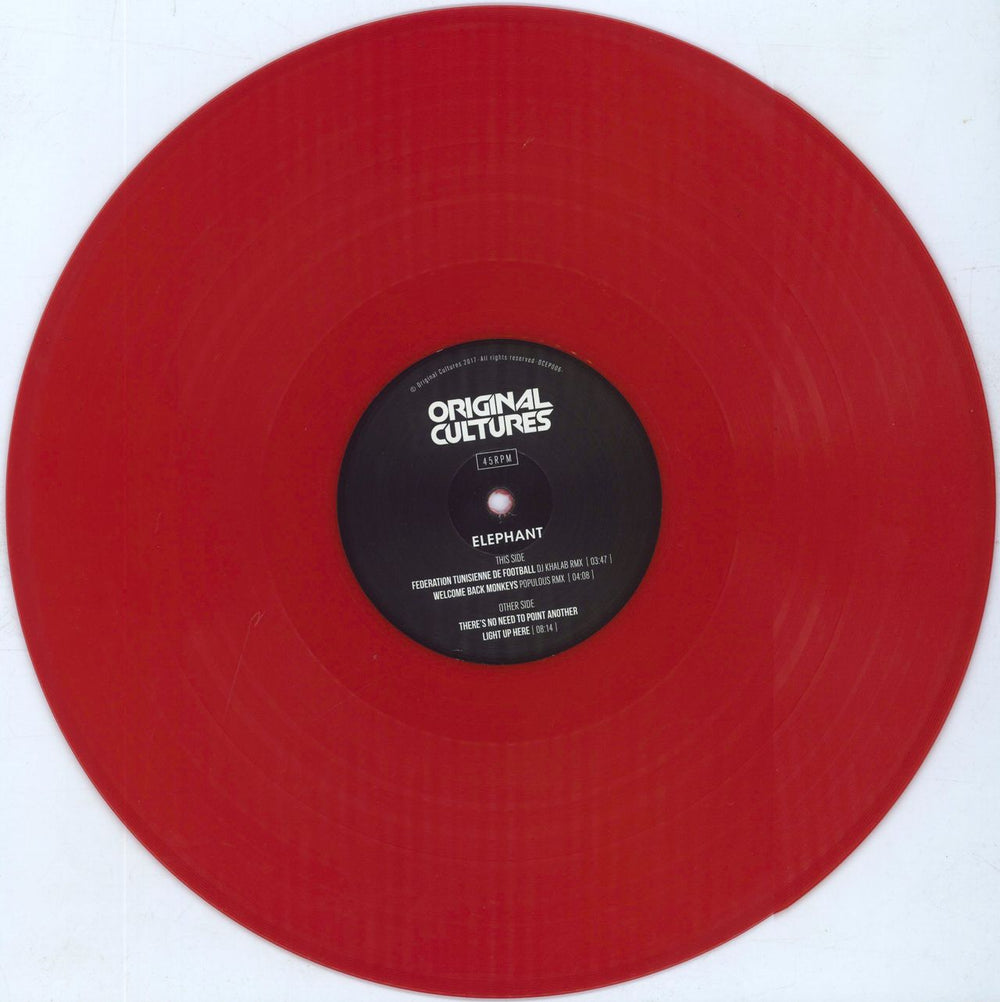 C'mon Tigre Elephant: Rmx EP - Red Vinyl Italian 12" vinyl single (12 inch record / Maxi-single) 3CM12EL811149