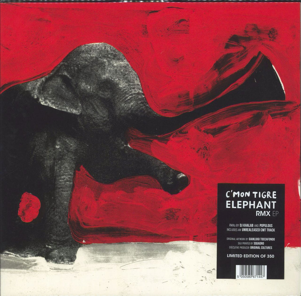 C'mon Tigre Elephant: Rmx EP - Red Vinyl Italian 12" vinyl single (12 inch record / Maxi-single) OCP006