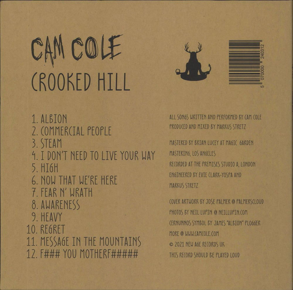 Cam Cole Crooked Hill - Green Vinyl UK vinyl LP album (LP record) 5070000240312