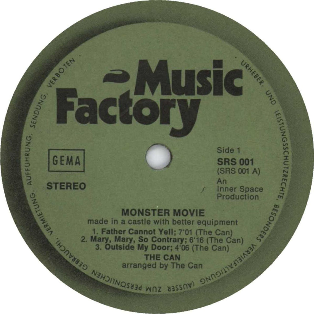 Can Monster Movie German vinyl LP album (LP record)