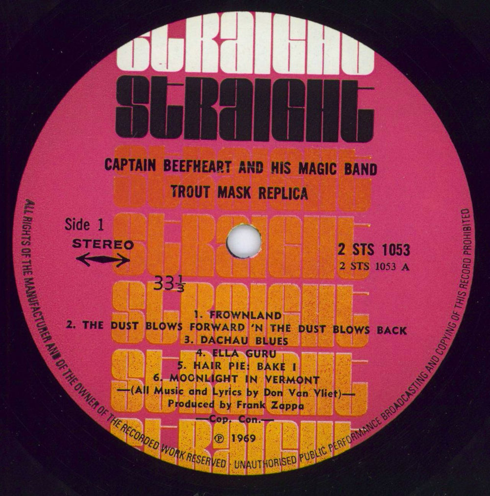 Captain Beefheart & Magic Band Trout Mask Replica - 1st - EX UK 2-LP vinyl record set (Double LP Album) CPT2LTR606589