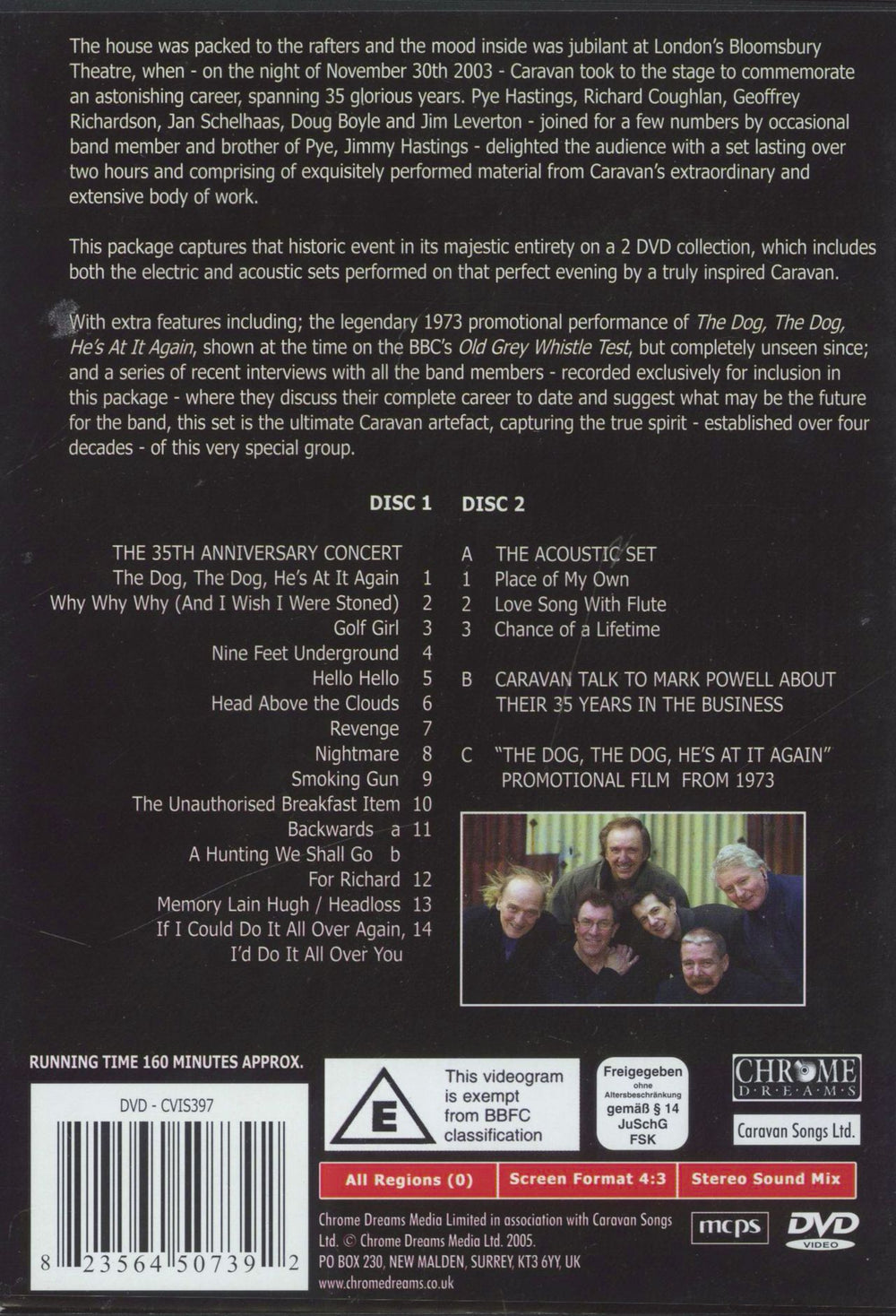 Caravan The 35th Anniversary Concert UK DVD