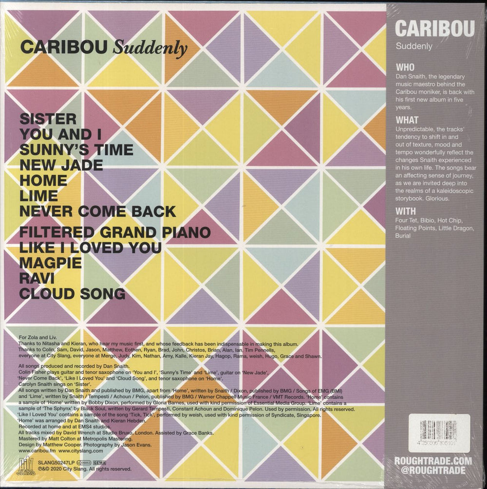 Caribou Suddenly - Blue Vinyl - Sealed UK vinyl LP album (LP record) 4250506835101