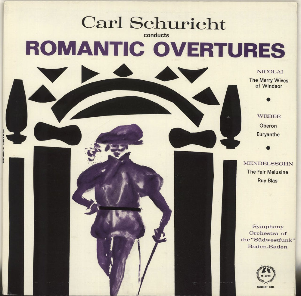 Carl Schuricht Romantic Overtures UK vinyl LP album (LP record) AM2293