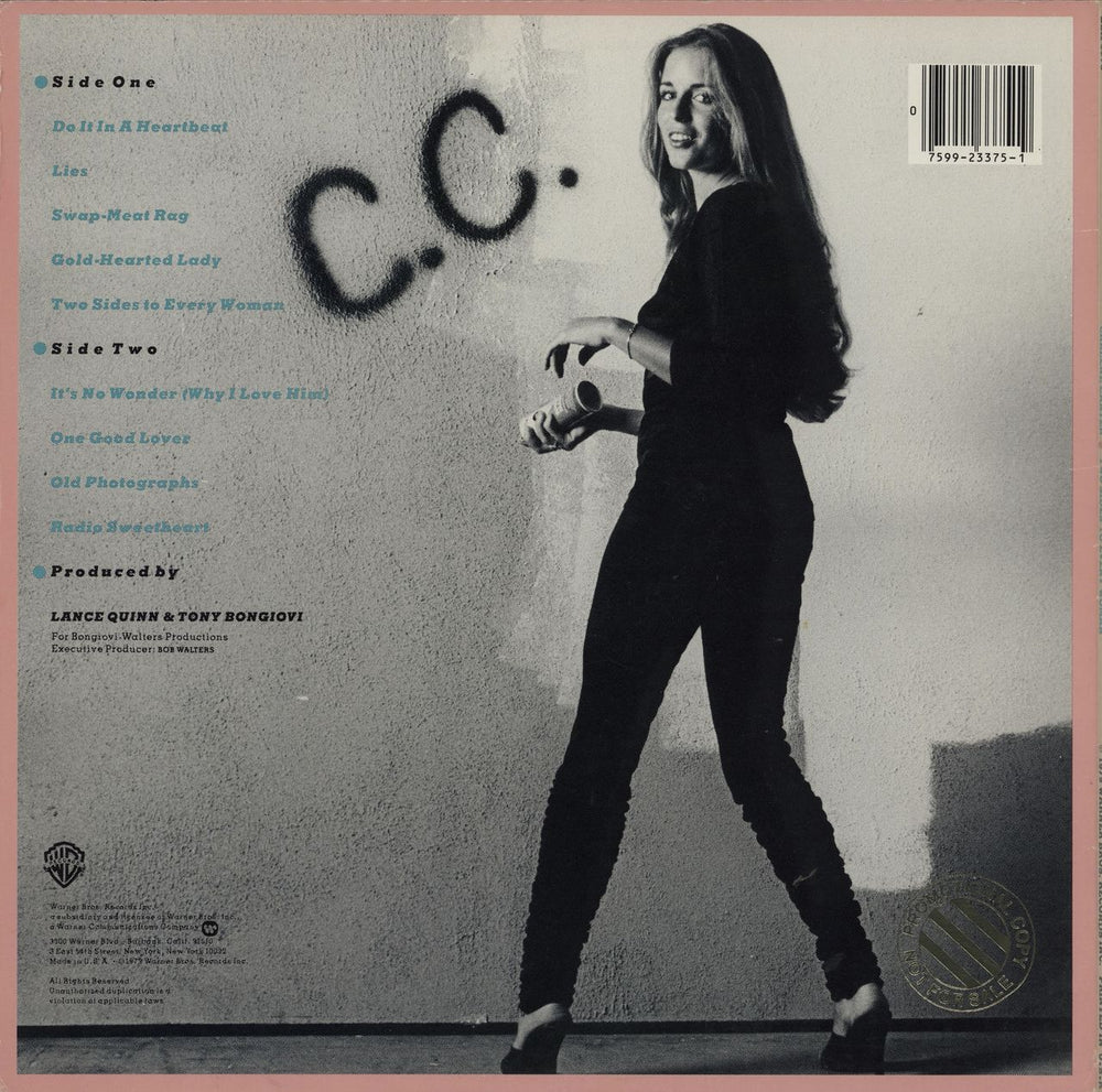 Carlene Carter Two Sides To Every Woman - Promo Stamped US vinyl LP album (LP record) 075992337519