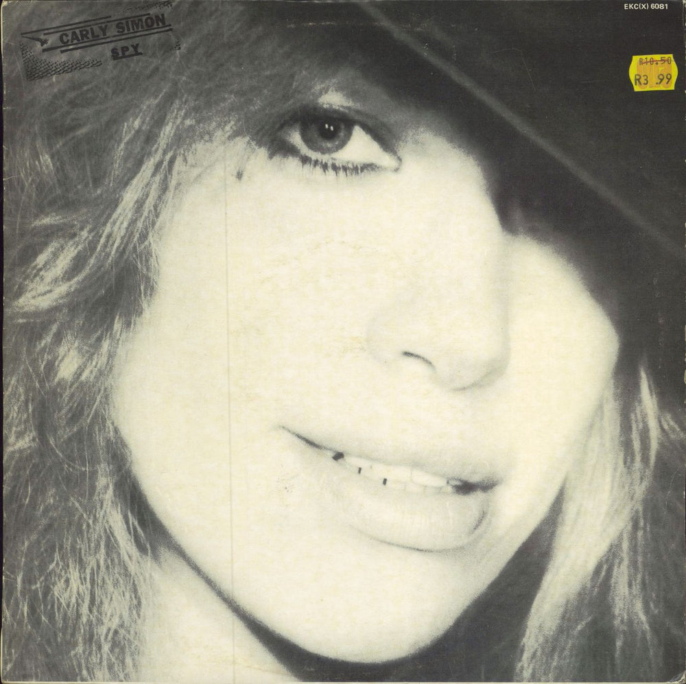 Carly Simon Spy South African vinyl LP album (LP record) EKC(X)6081