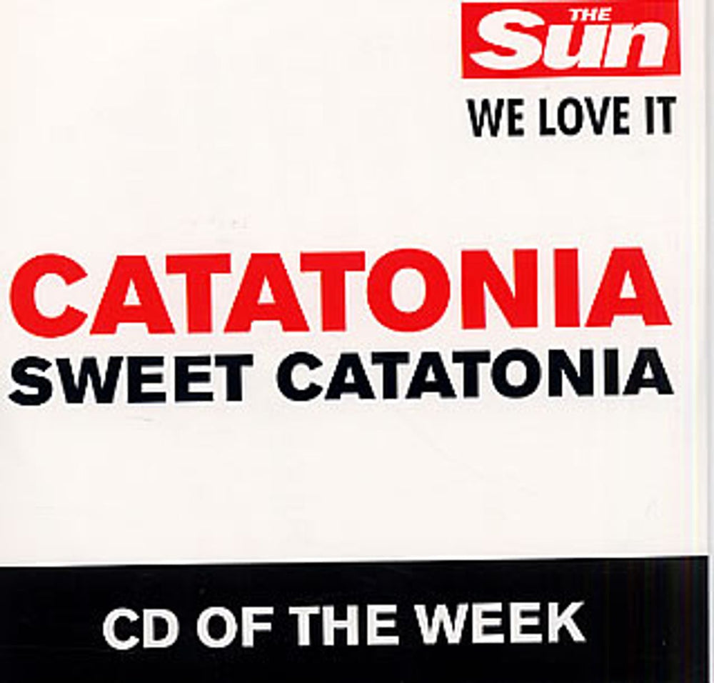 Catatonia Sweet Catatonia UK Promo CD single (CD5 / 5") SUNW009