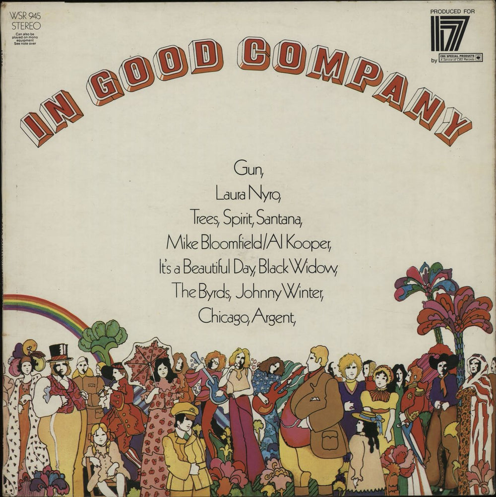 CBS Records In Good Company - EX UK vinyl LP album (LP record) WSR945