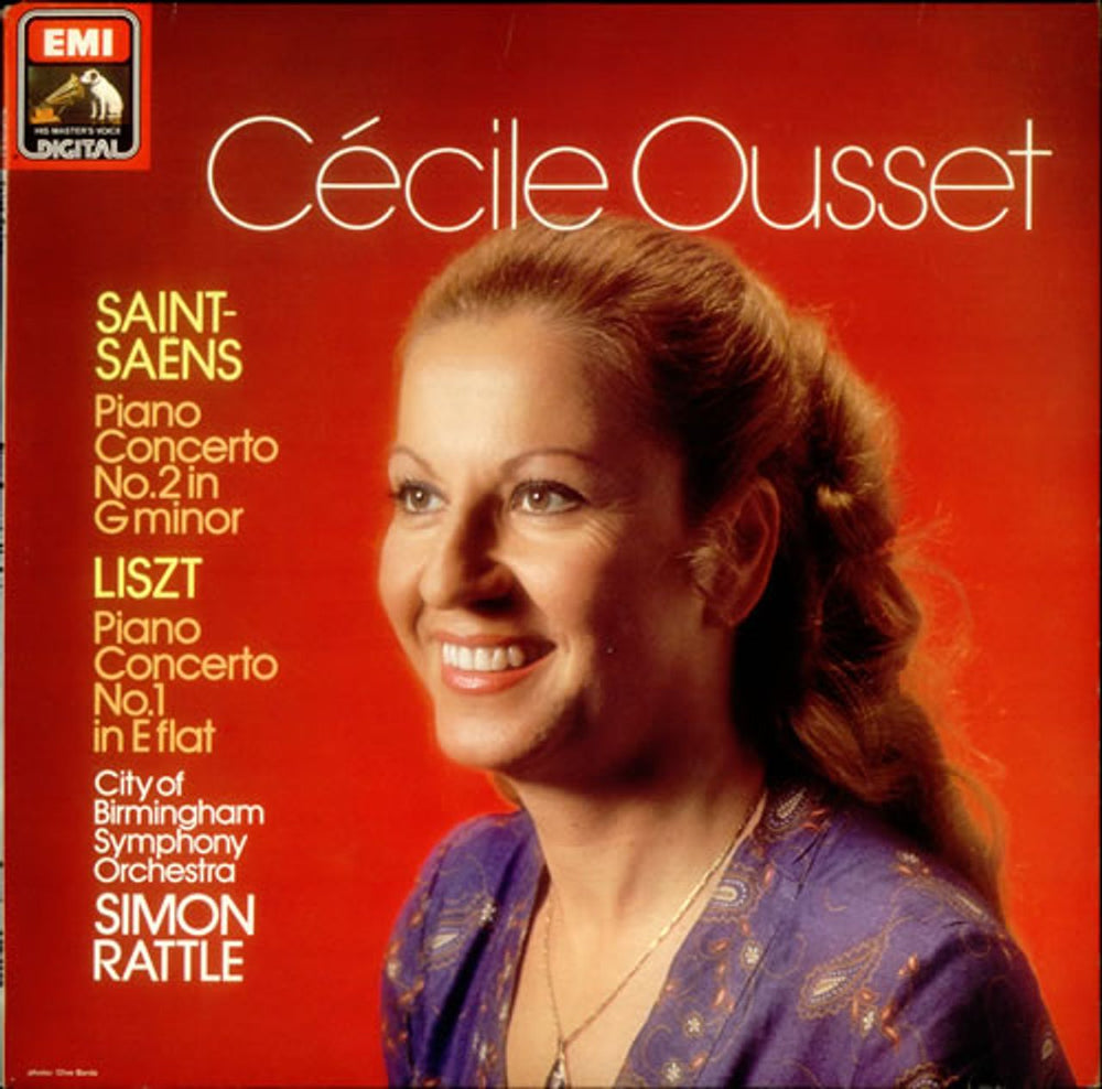 Cécile Ousset Piano Concerto No. 2 / Piano Concerto No. 1 UK vinyl LP album (LP record) ASD4307