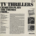 Chaquito Chaquito Plays The Themes From TV Thrillers UK vinyl LP album (LP record)