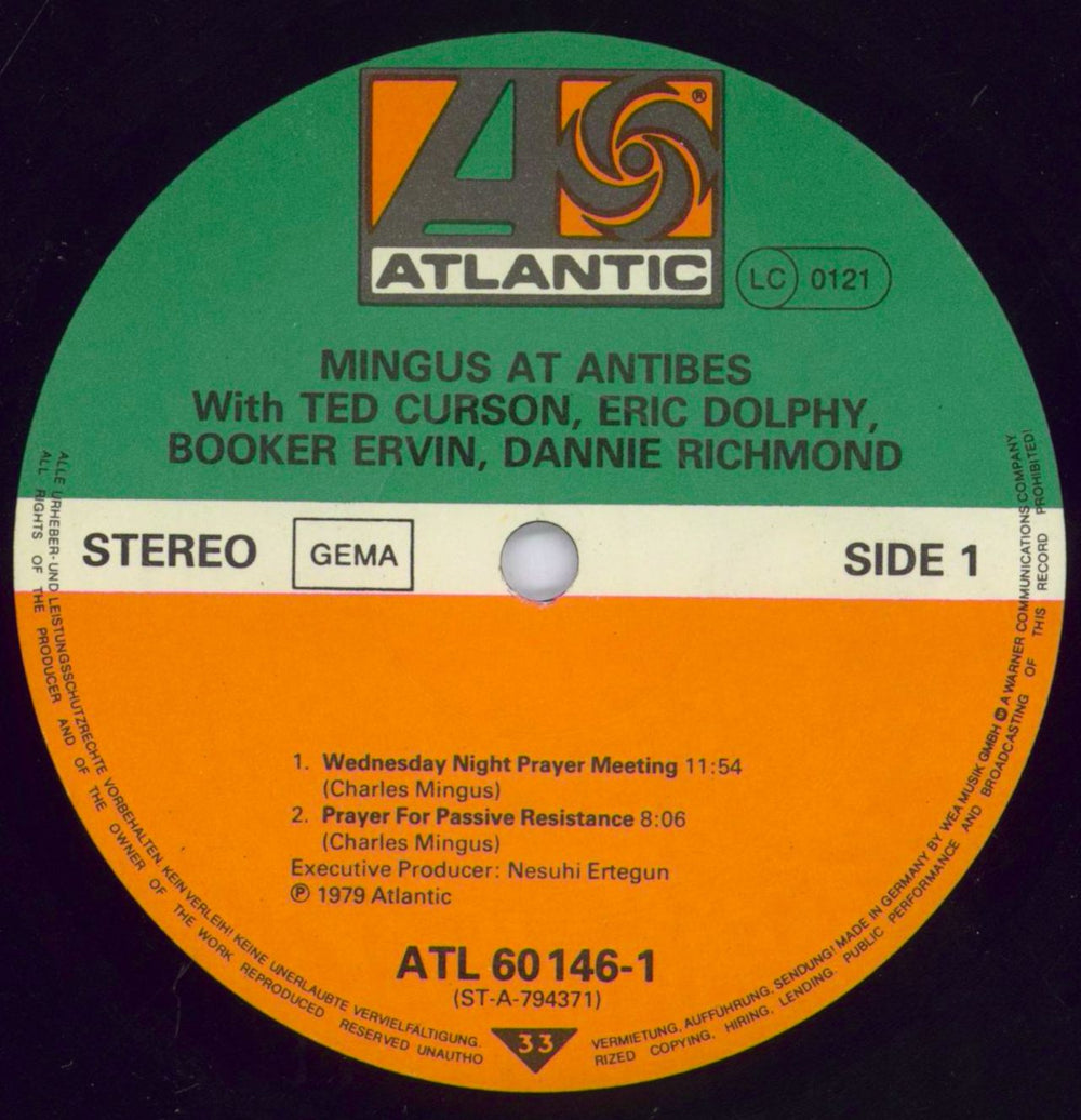 Charles Mingus Mingus At Antibes German 2-LP vinyl record set (Double LP Album) CA82LMI831241