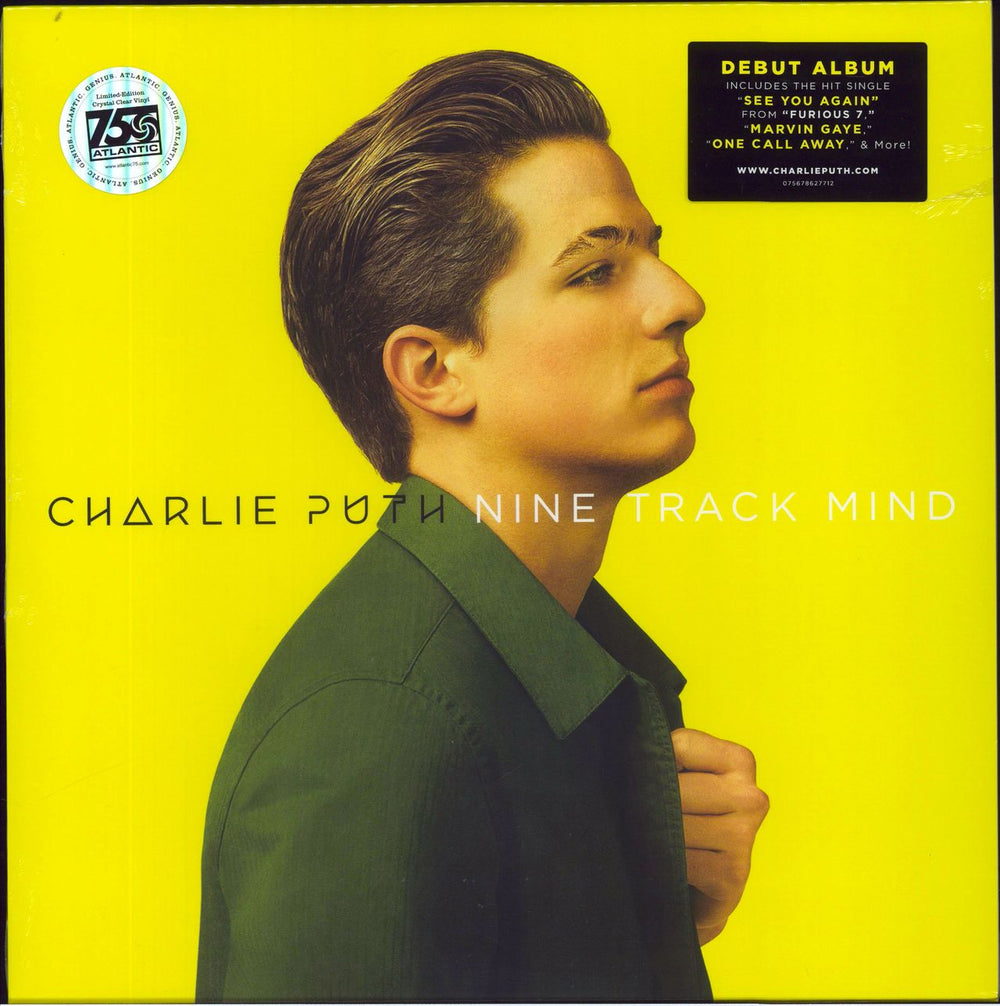 Charlie Puth Nine Track Mind - Clear Vinyl UK vinyl LP album (LP record) 7567-86660-9