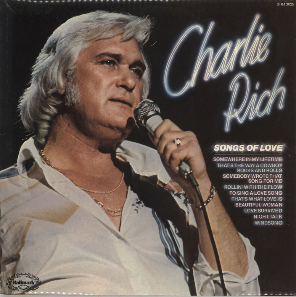 Charlie Rich Songs Of Love UK vinyl LP album (LP record) SHM3025