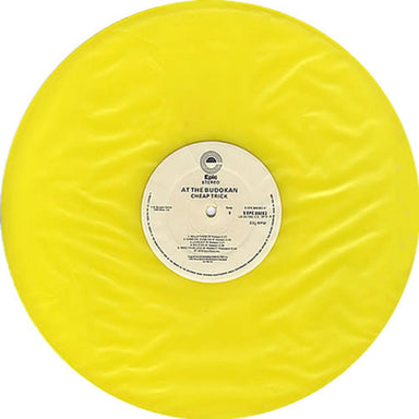 Cheap Trick At The Budokan - Yellow Vinyl - Complete UK vinyl LP album (LP record) CHPLPAT115480