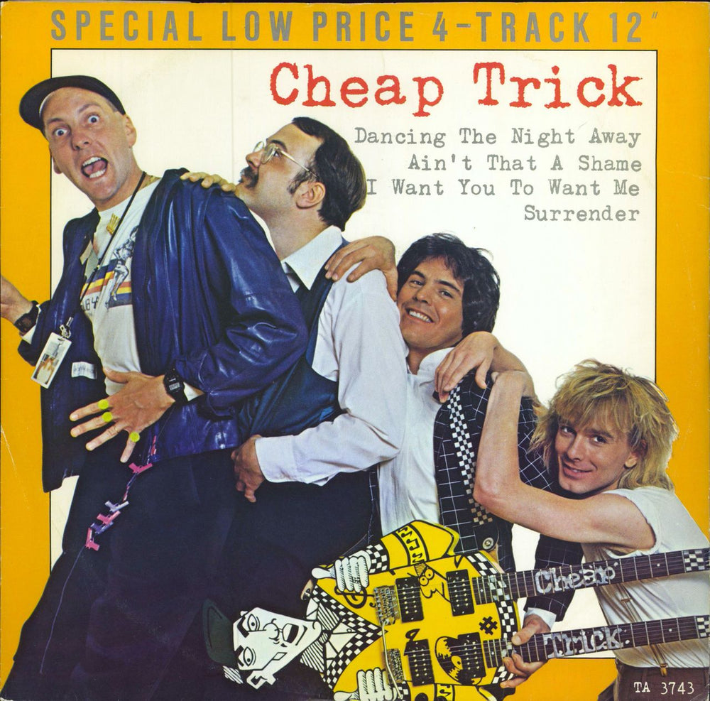 Cheap Trick Dancing The Night Away UK 12" vinyl single (12 inch record / Maxi-single) TA3743