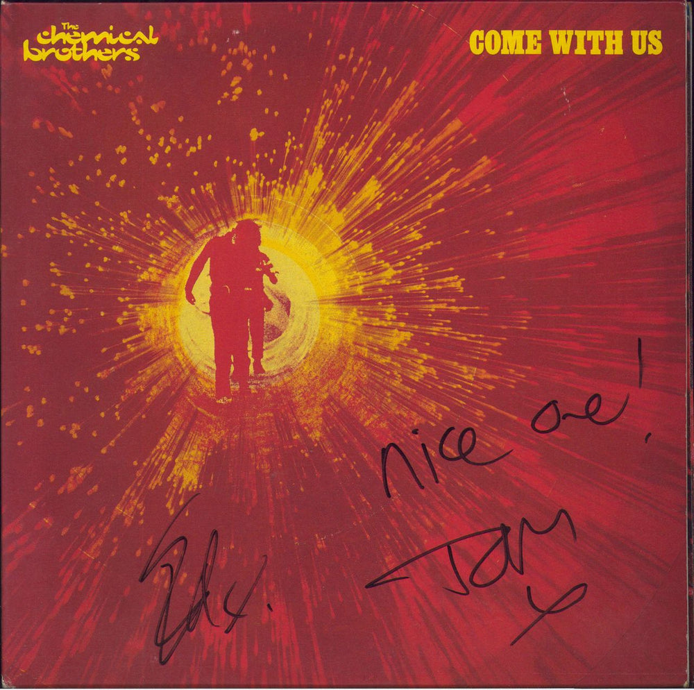 Chemical Brothers Come With Us - Autographed UK 2-LP vinyl record set (Double LP Album) XDUSTLP5