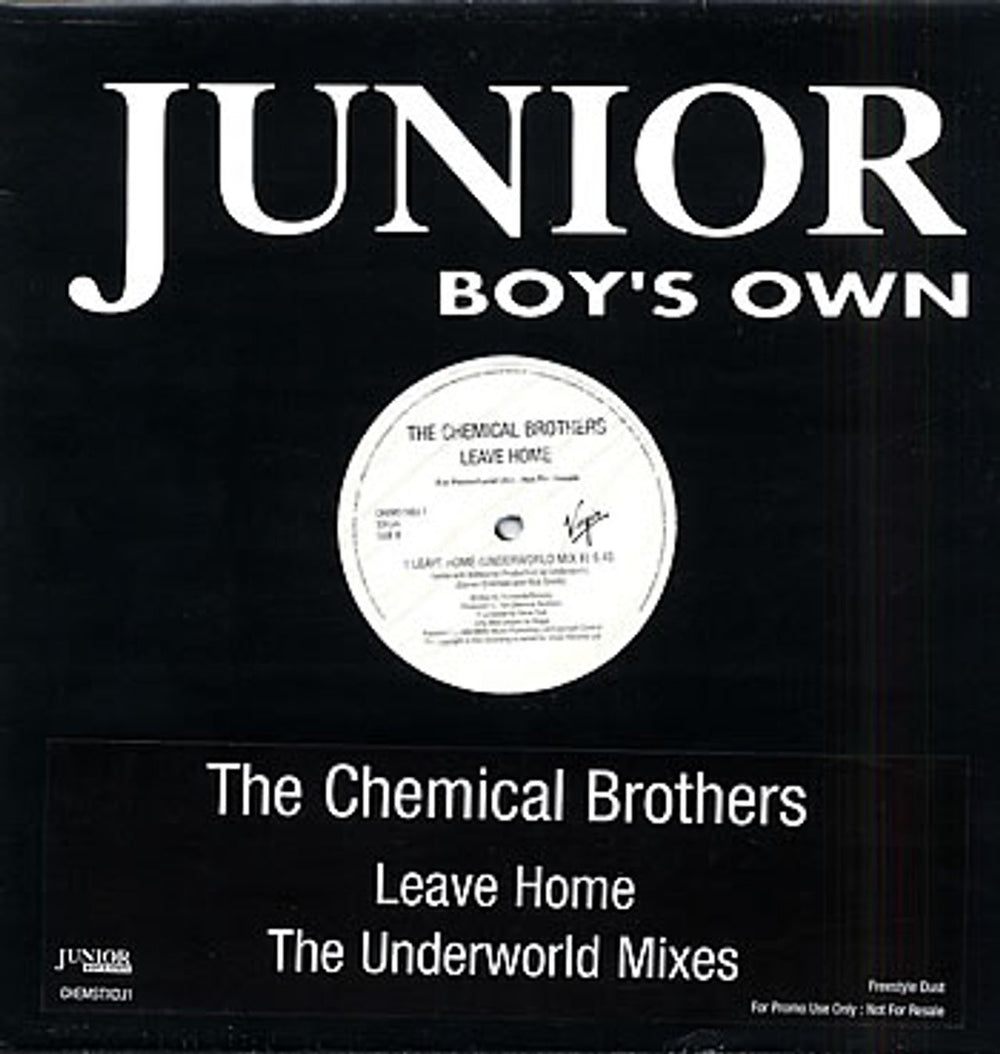 Chemical Brothers Leave Home - Underworld Mixes UK Promo 12" vinyl single (12 inch record / Maxi-single) CHEMSTXDJ1