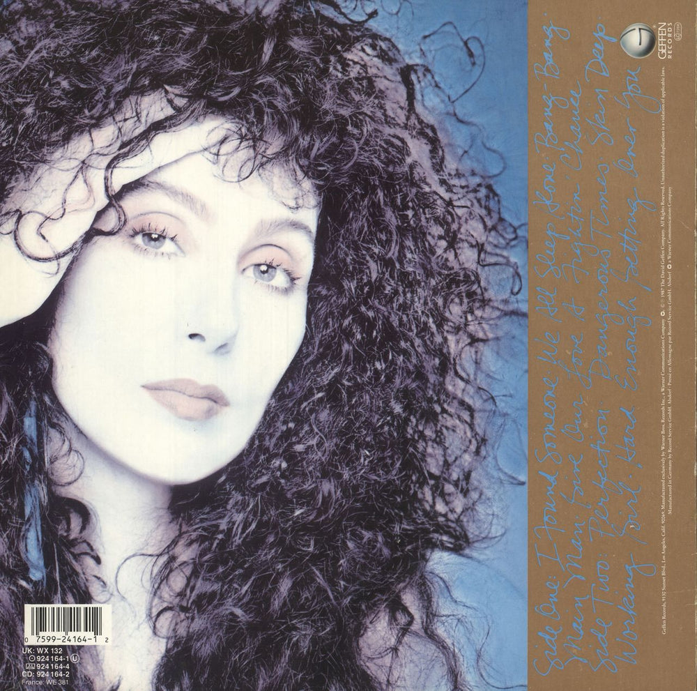 Cher Cher UK vinyl LP album (LP record) 075992416412