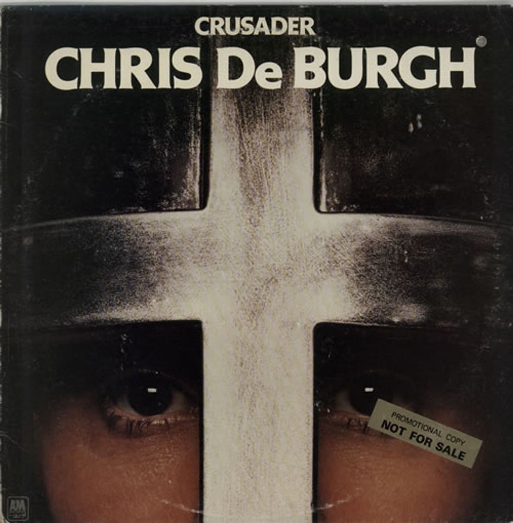 Chris De Burgh Crusader - Gold promo stickered UK vinyl LP album (LP record) AMLH64746