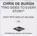 Chris De Burgh Two Sides To Every Story UK Promo CD-R acetate ACETATE