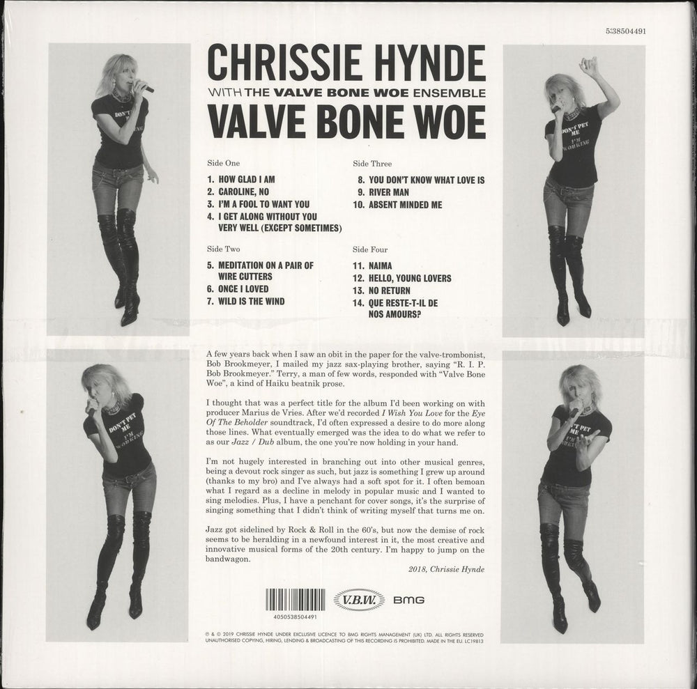 Chrissie Hynde Valve Bone Woe - 180 Gram - Sealed UK 2-LP vinyl record set (Double LP Album) 4050538504491