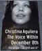 Christina Aguilera The Voice Within UK Promo poster PROMO POSTER