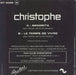 Christophe Señorita French 7" vinyl single (7 inch record / 45)