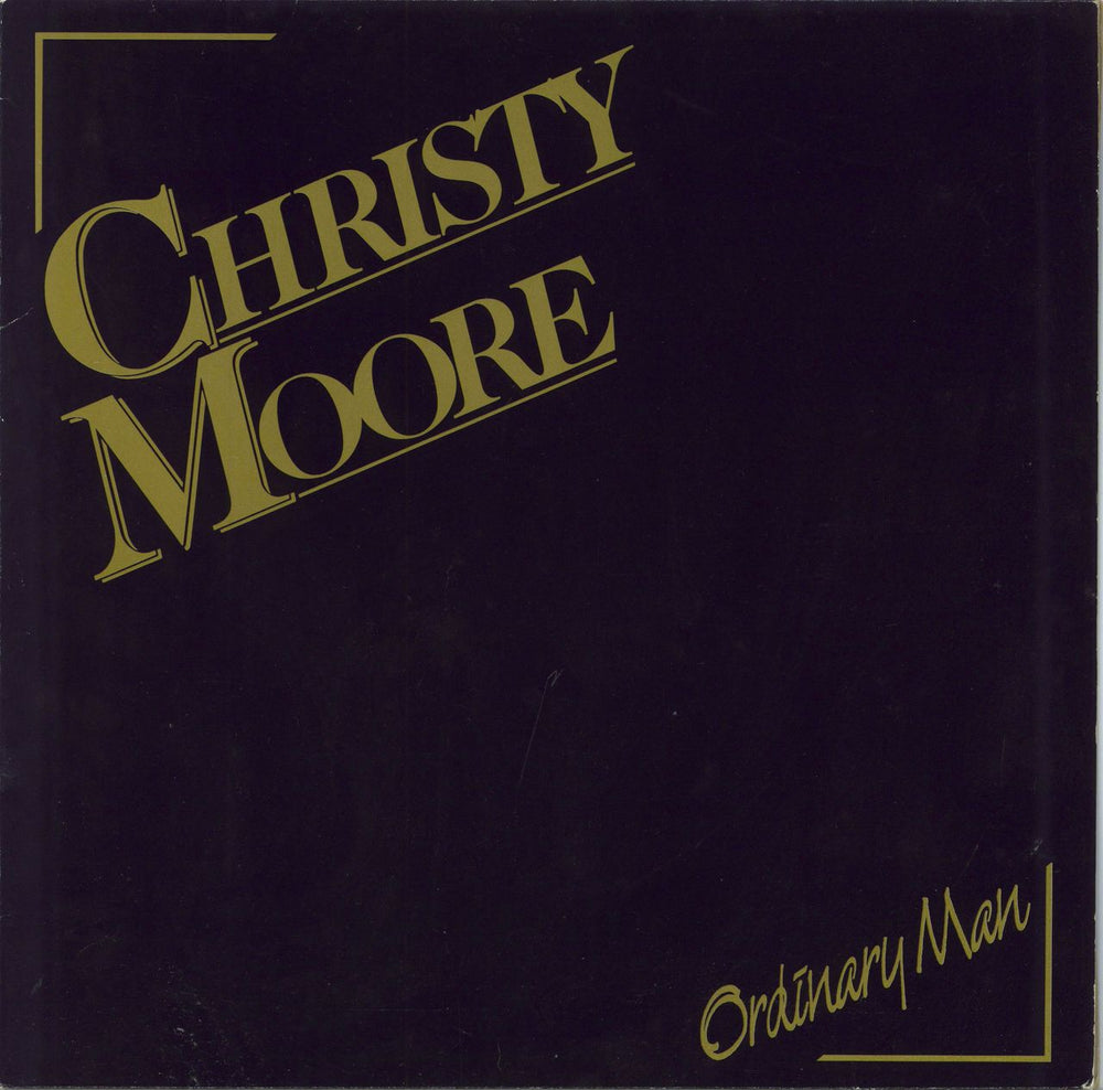 Christy Moore Ordinary Man Irish vinyl LP album (LP record) IR0706