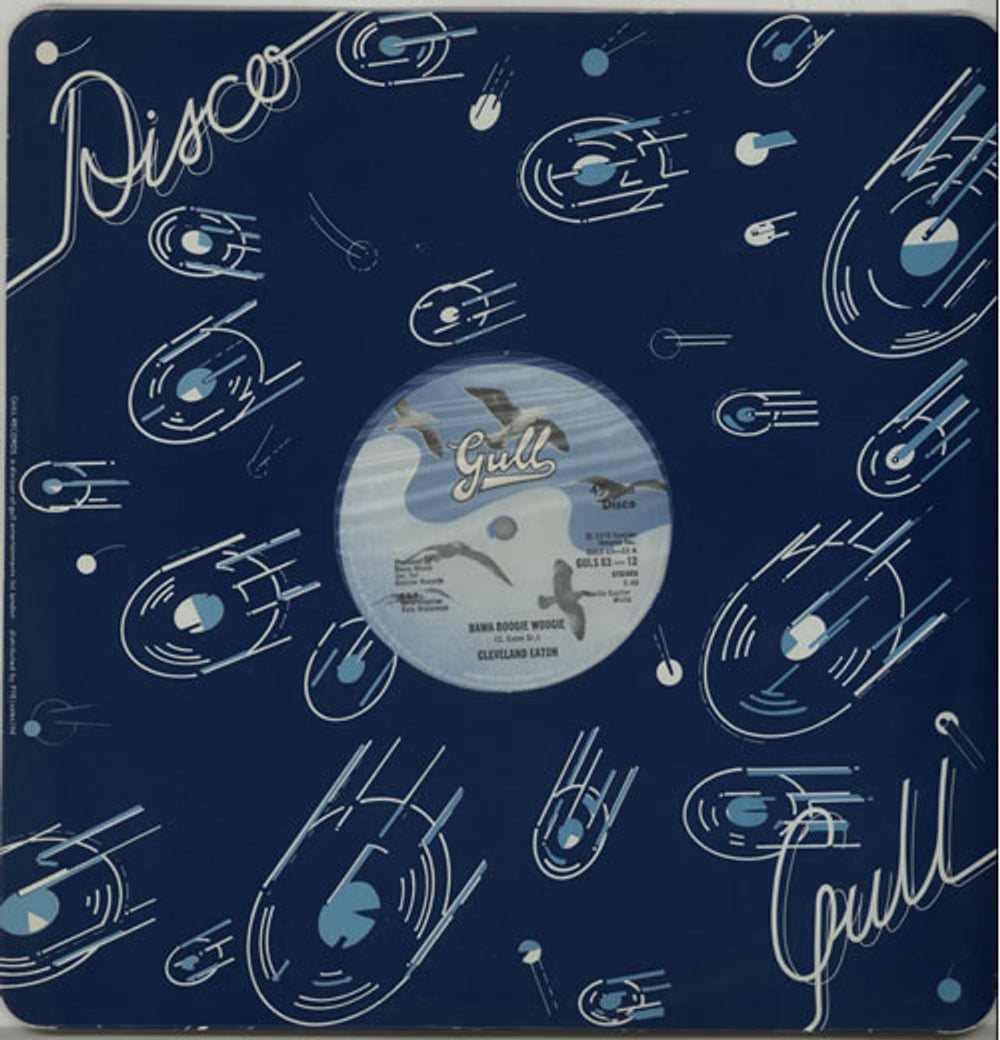 Cleveland Eaton Bama Boogie Woogie - Blue Vinyl UK 12" vinyl single (12 inch record / Maxi-single) GULS63-12