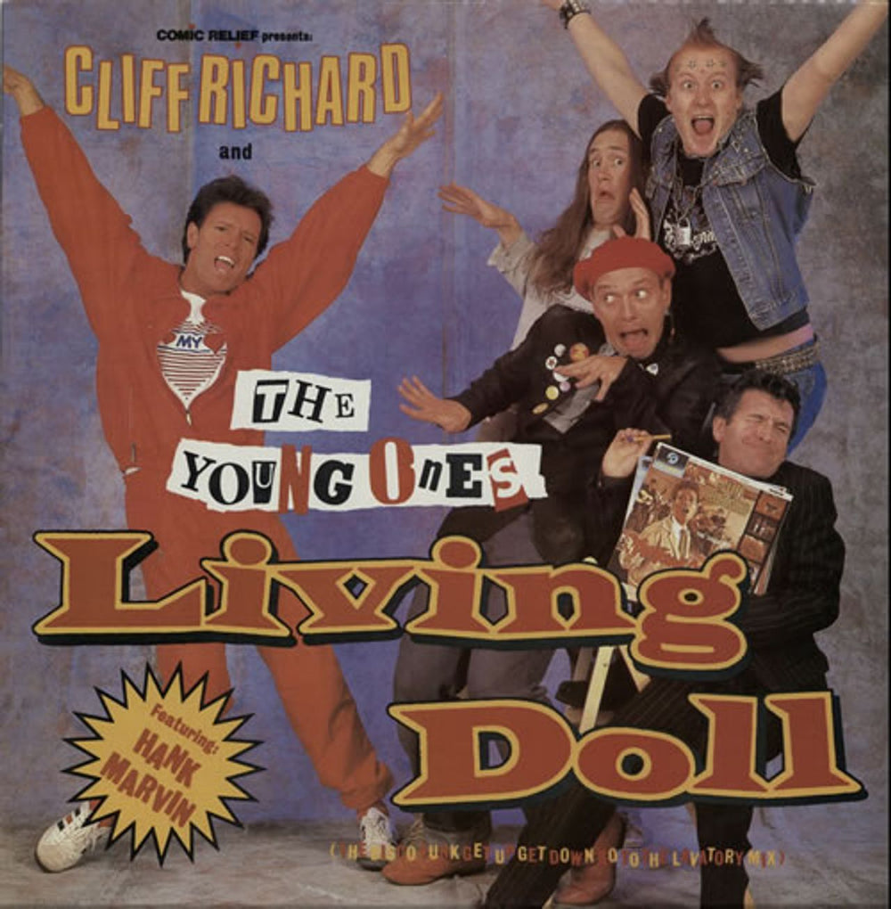 Cliff Richard Living Doll (The Disco Funk Get Up Get Down Go To The Lavatory Mix) UK 12" vinyl single (12 inch record / Maxi-single) YZ65T