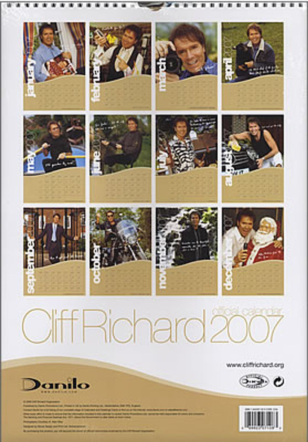 Cliff Richard Official Calendar 2007 UK calendar RICCAOF353506