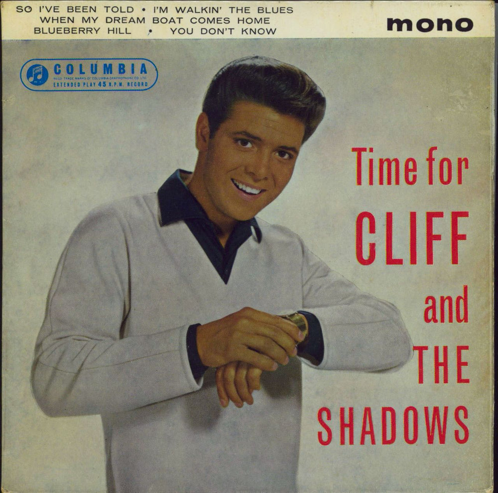 Cliff Richard Time For Cliff And The Shadows UK 7" vinyl single (7 inch record / 45) SEG8228