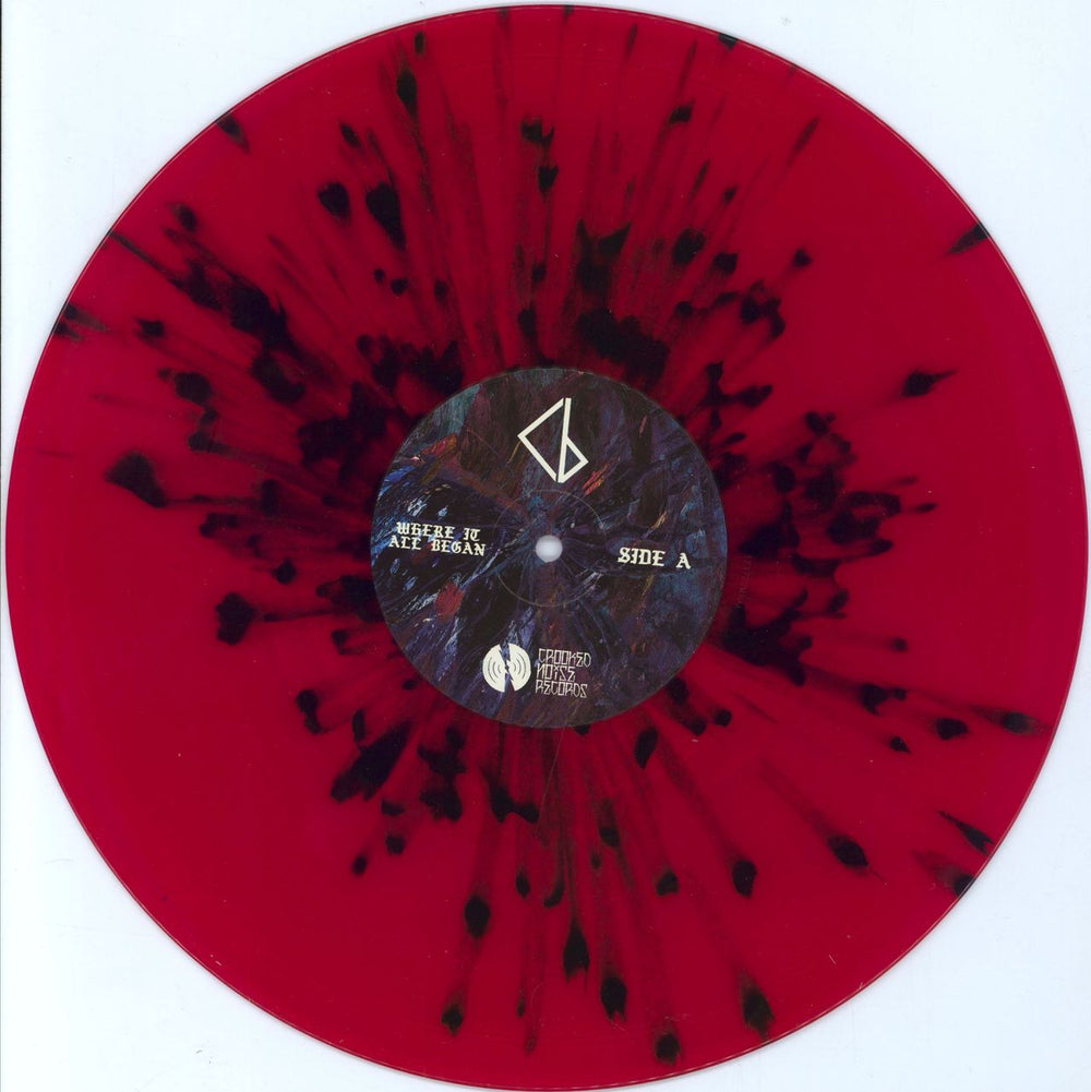 Coldbones Where It All Began - Red & Black Splatter Vinyl UK vinyl LP album (LP record) 41ULPWH791826