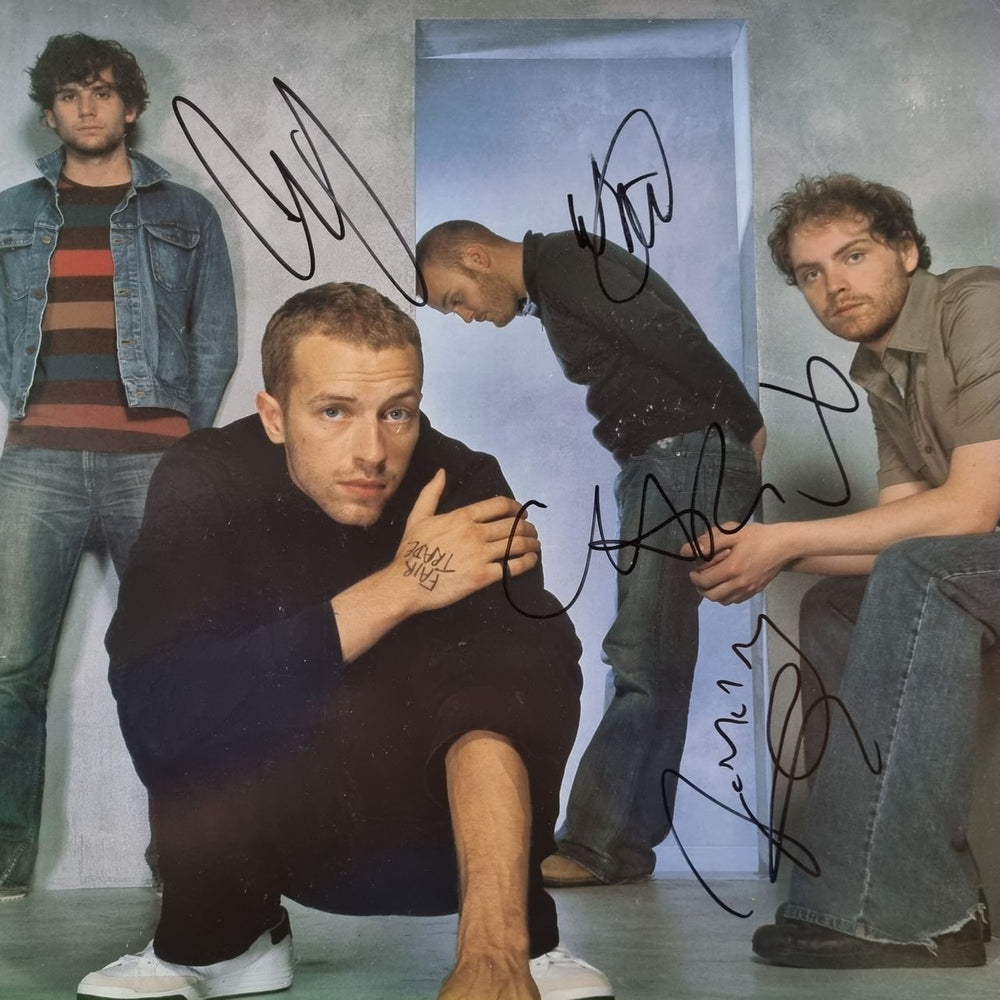 Coldplay A Rush Of Blood To The Head - Autographed US Promo display SIGNED DISPLAY