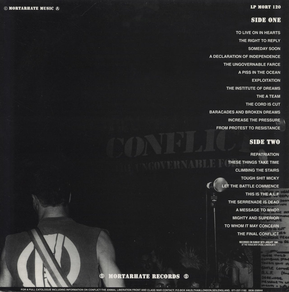 Conflict In The Venue UK vinyl LP album (LP record)