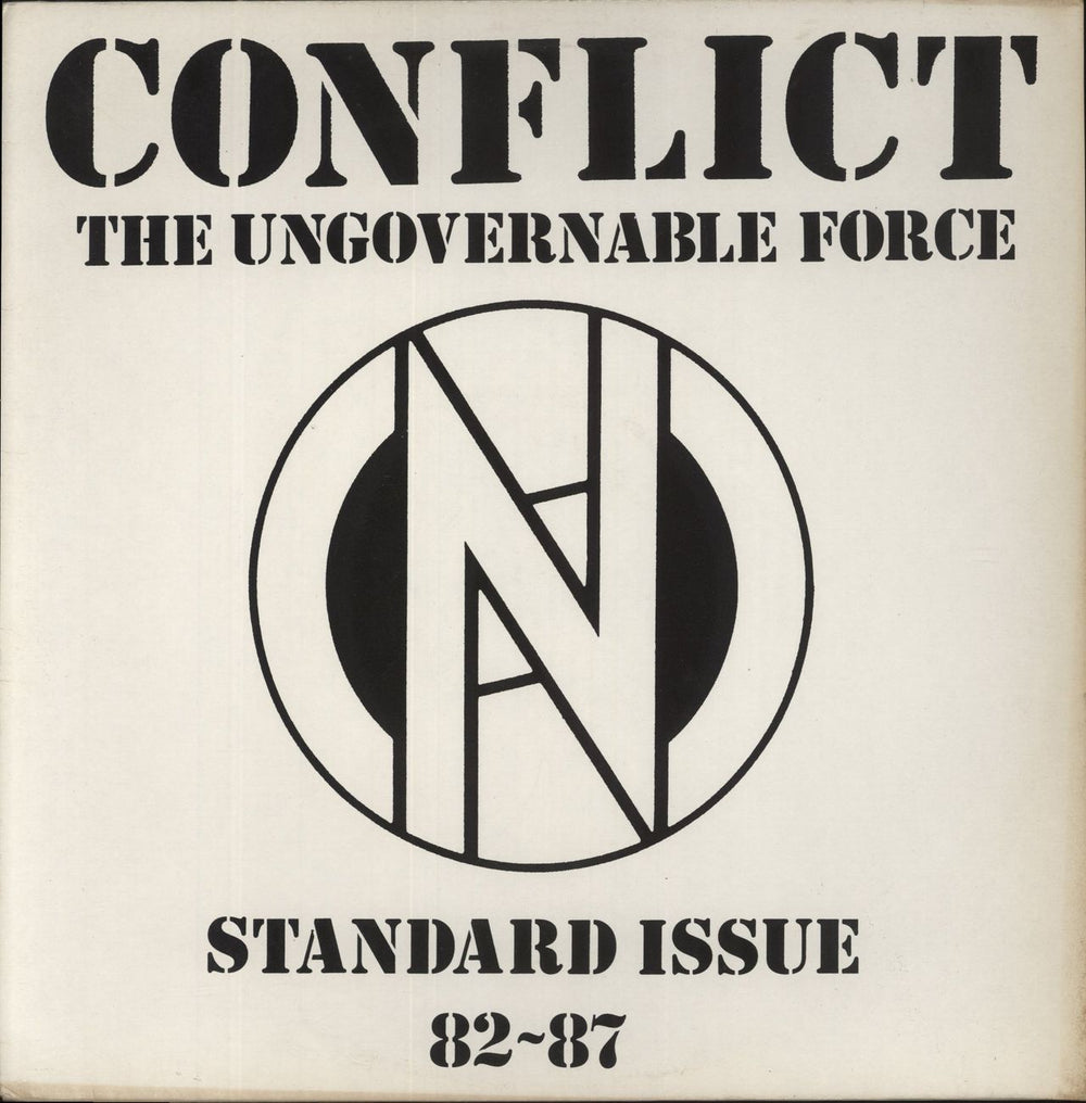 Conflict Standard Issue 82~87 UK vinyl LP album (LP record) LPMORT40