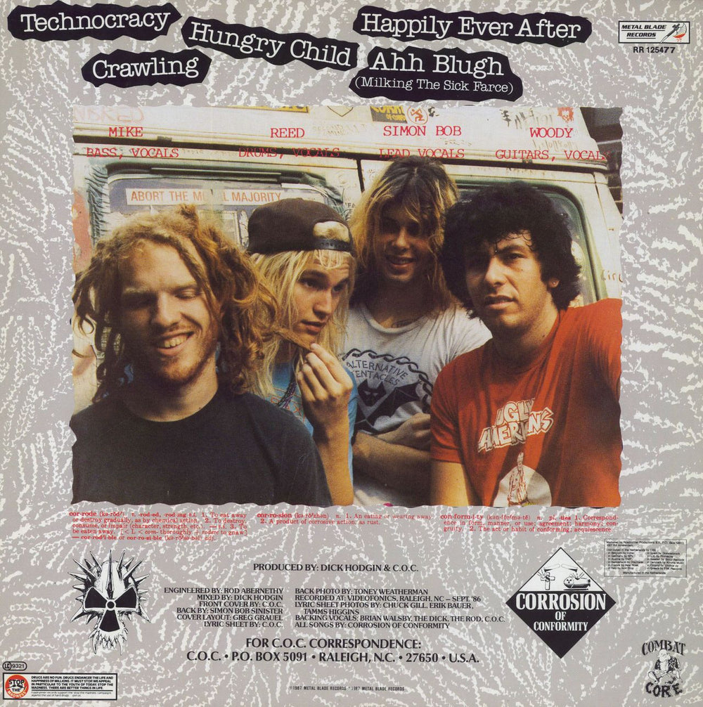 Corrosion Of Conformity Technocracy Dutch 12" vinyl single (12 inch record / Maxi-single)