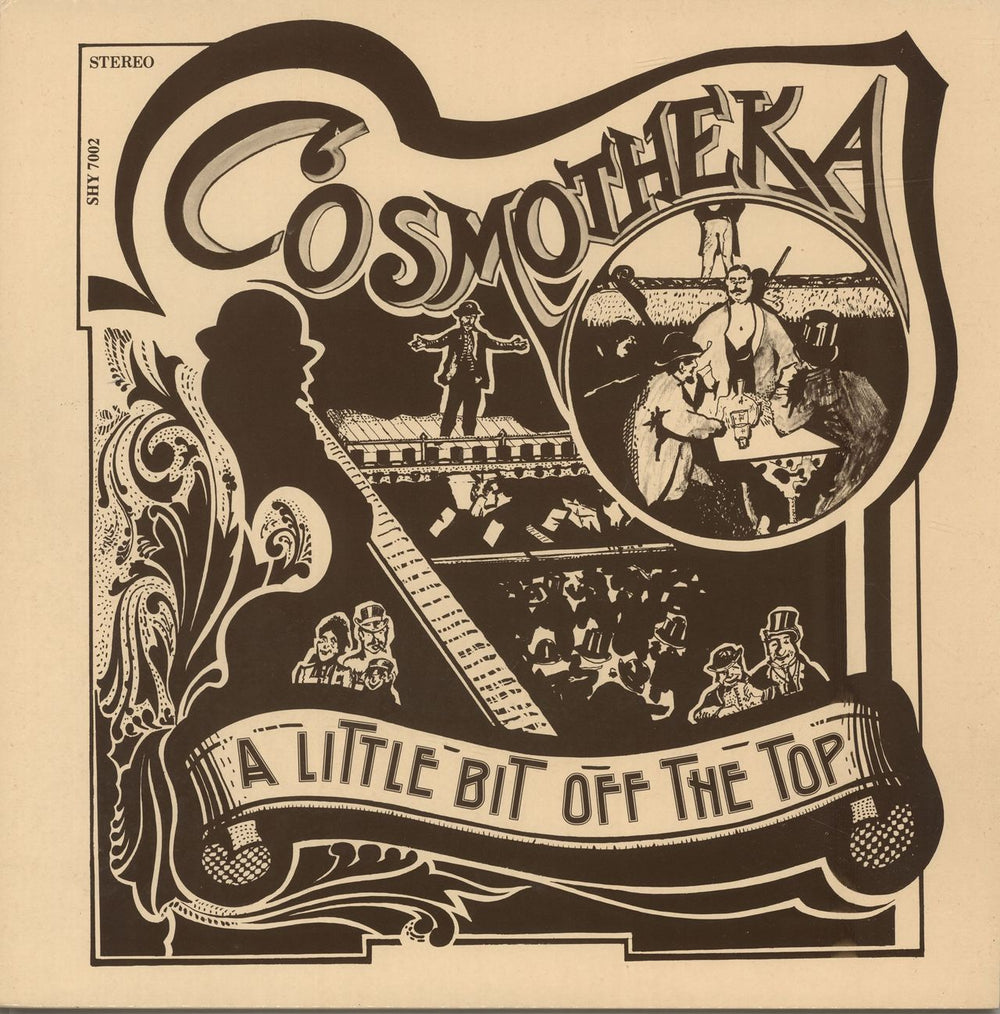 Cosmotheka A Little Bit Off The Top - Autographed UK vinyl LP album (LP record) SHY7002