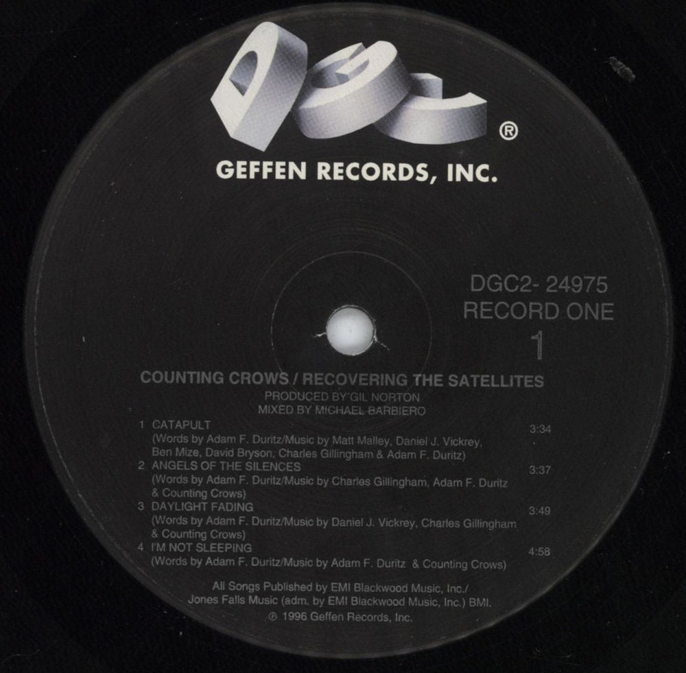 Counting Crows Recovering The Satellites US 2-LP vinyl record set (Double LP Album) CNT2LRE815256