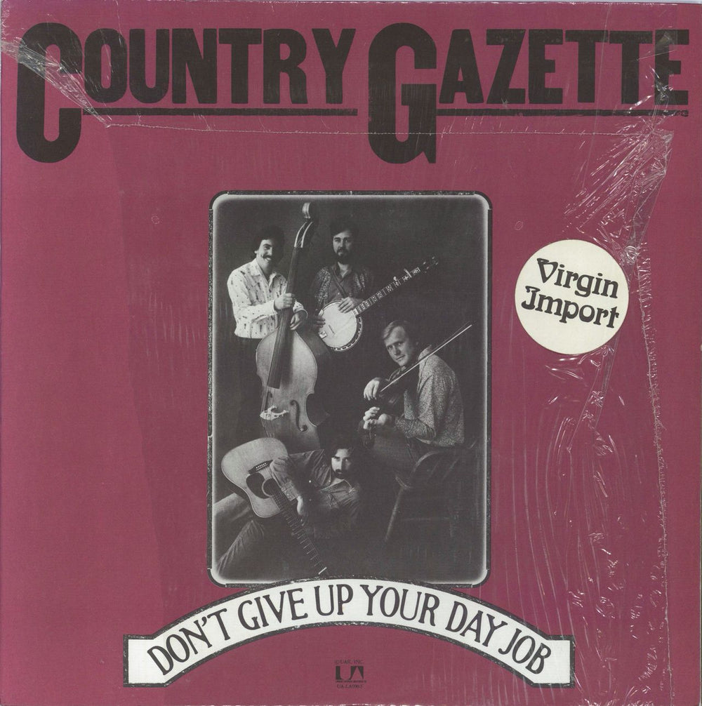 Country Gazette  Don't Give Up Your Day Job - Shrink US vinyl LP album (LP record) UA-LA090-F